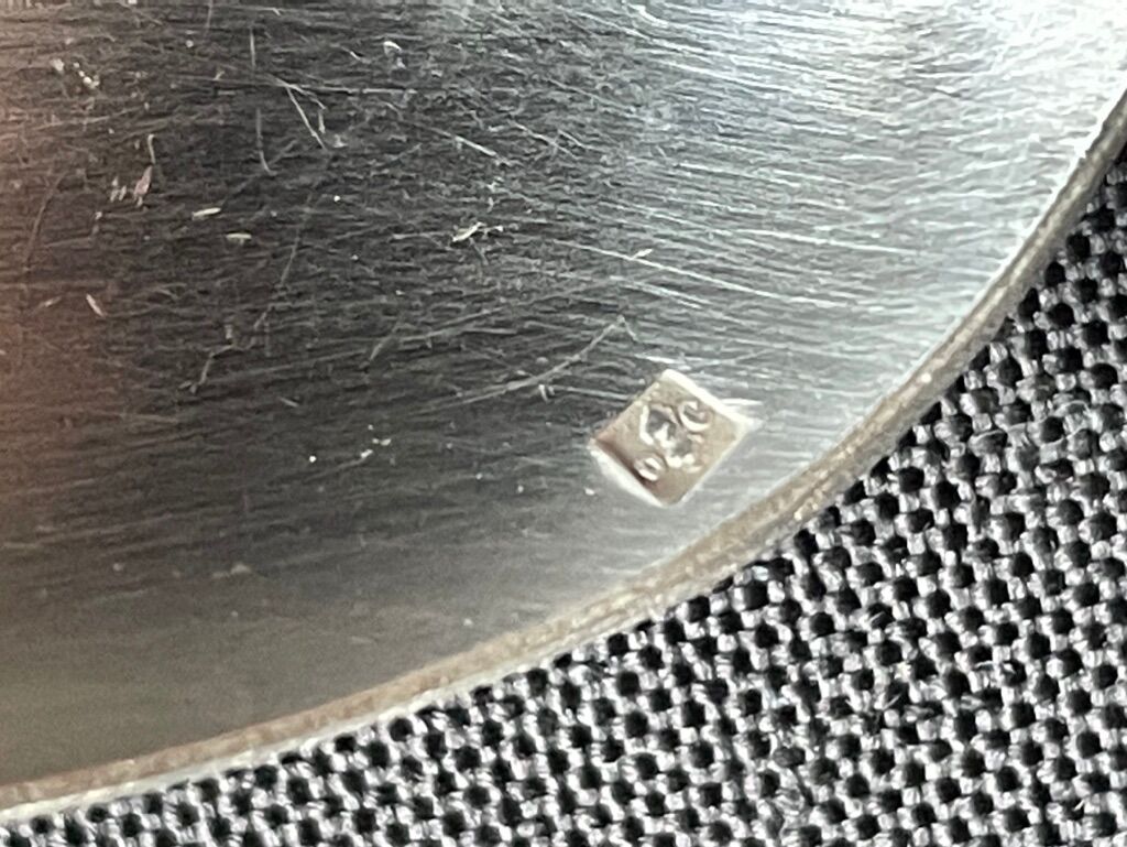 6 dessert spoons in silver metal christofle model vendôme/arcantia before 1983