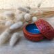 Carved lacquer inkwell