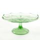 Art Deco cake stand, glass, Ząbkowice, Poland, 1970s