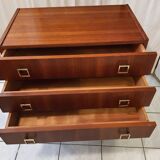 Vintage modernist dresser, metal feet