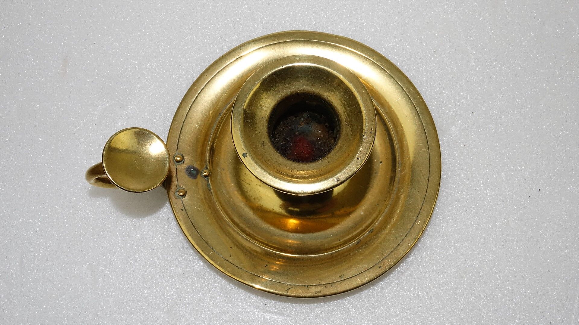 Bronze hand candlestick