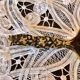 Hand candle holder medieval style solid brass twentieth century