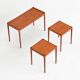Kurt Ostervig nesting tables in teak Jason Mobler Denmark 1960