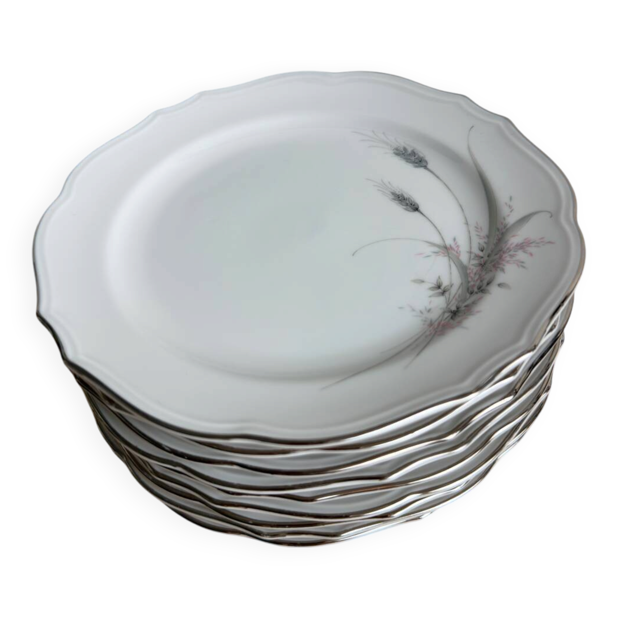 Set of 9 dessert plates – Winterling Röslau Bavaria porcelain, v