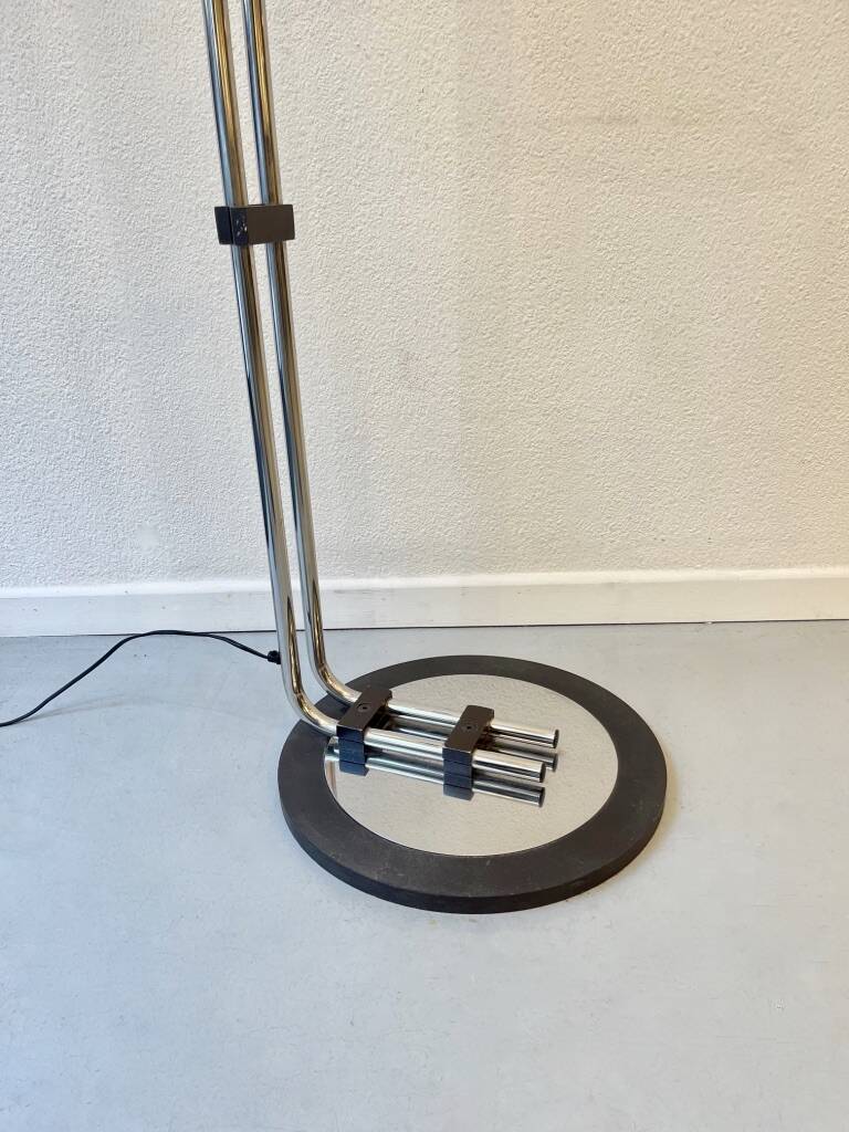 chrome metal arc lamp edited by Zonca Italy around 1970
