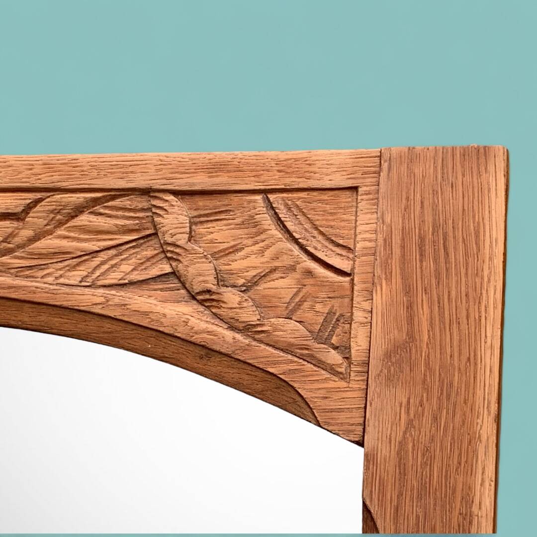 Mirror on art deco door 60x172cm