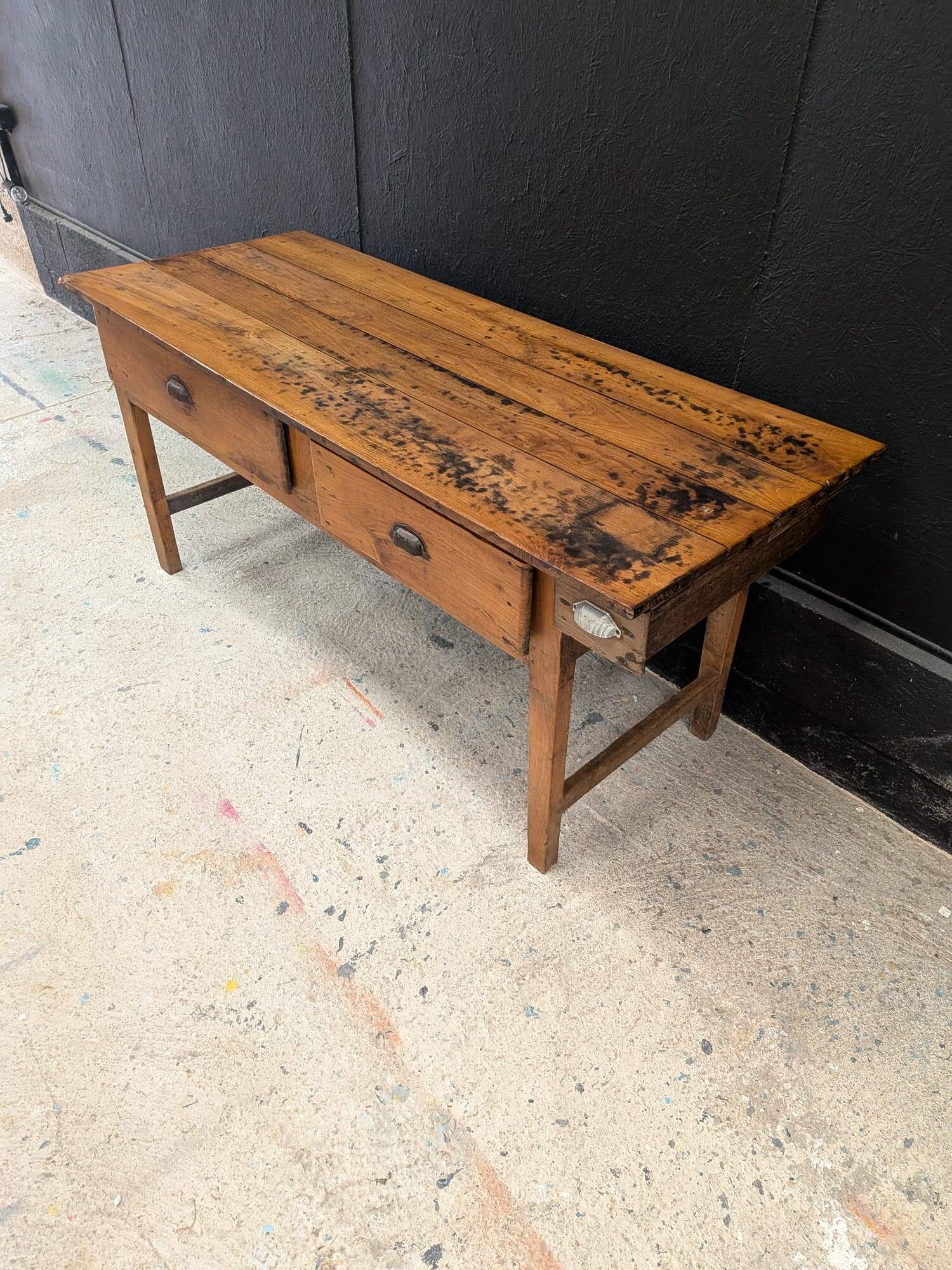 Table de ferme de cuisine fin XIXeme