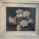 Peinture à l'huile sur toile, nature morte aux fleurs, bouquet, école française, début XXème, cadre