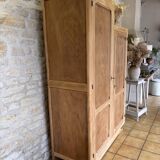 Asymmetrical Wardrobe in Raw Wood