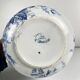 Chubby pitcher, old toilet jug KG Lunéville, blue flower pattern, late 19th to early 20th century.