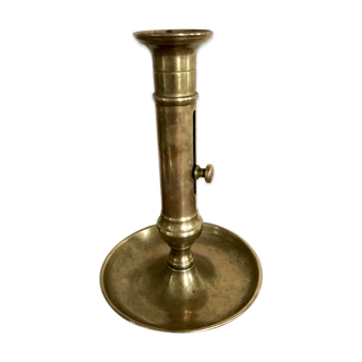 Old brass candlestick