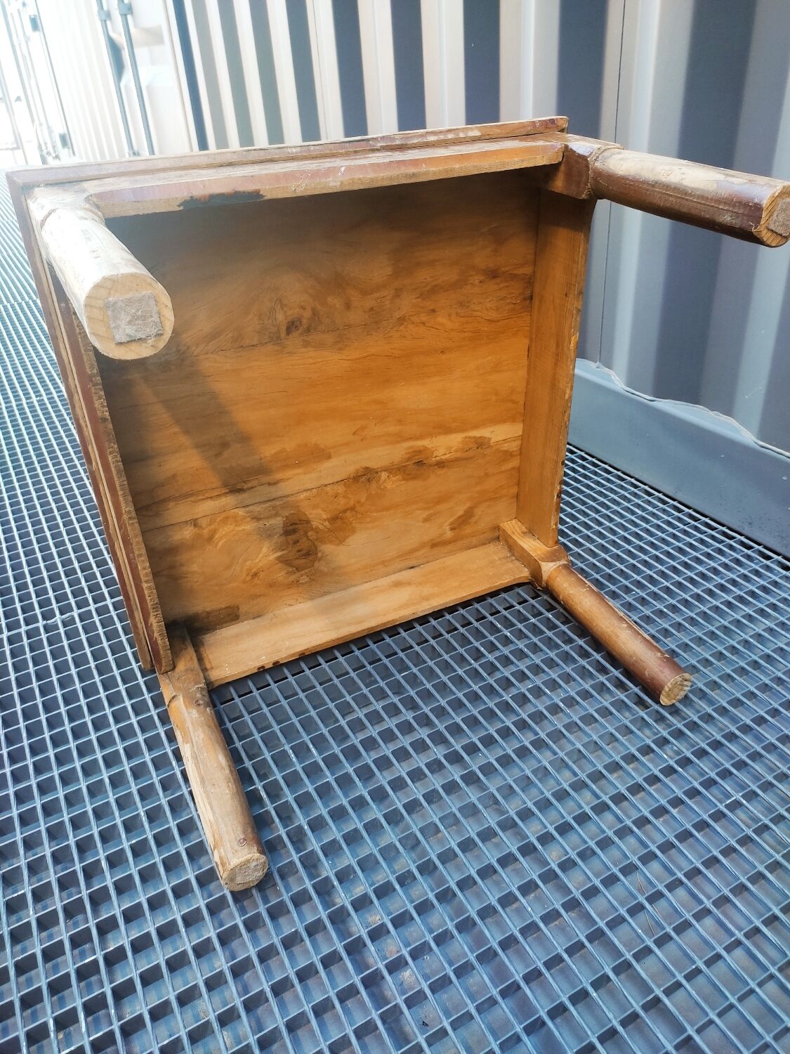 Raw wood coffee table