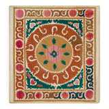 Vintage Turkish hand-knotted rug 130x136 cm