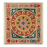 Vintage Turkish hand-knotted rug 130x136 cm