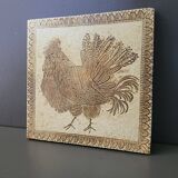 Roger Capron ceramic tile with rooster