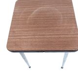 Lot 2 stools formica brown