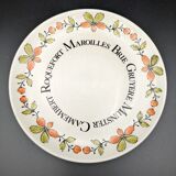 Set of 6 cheese plates Gien vintage ceramic Ma Cuisine