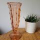 High Art Deco vase pink glass