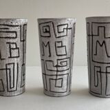 Large goblets for orangeade or small ceramic vases from the 1960s-70s.