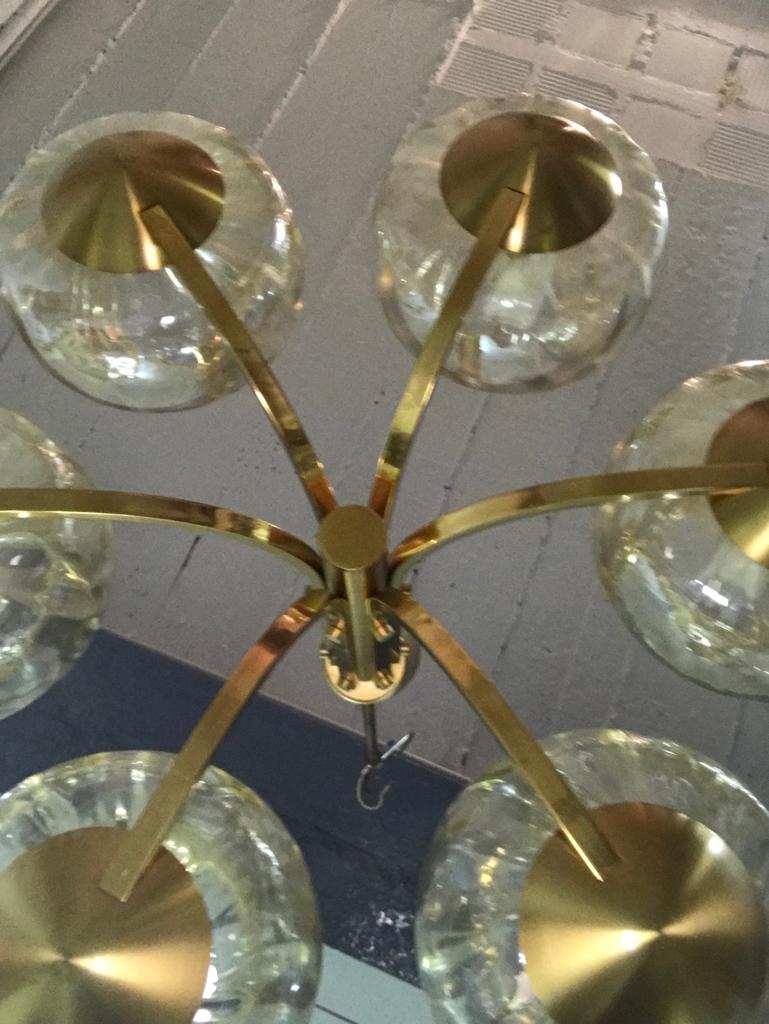 60s/70s brass chandelier