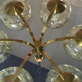 60s/70s brass chandelier