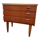 Vintage teak veneer chest of drawers
