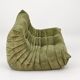 Michel Ducaroy for Ligne Roset Olive Togo 2-seat Sofa and corner seat, Set of 2
