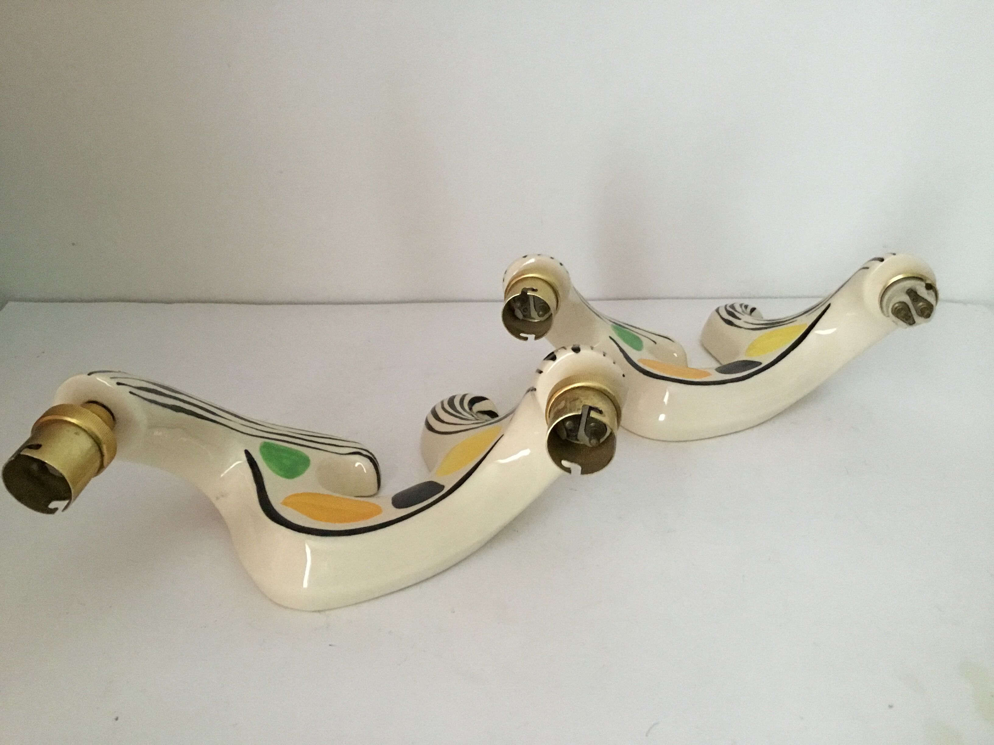 Wall light in vintage earthenware