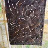 Set of three brutalist wall sculptures, by Irv Bramberg, vintage