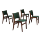 1960s, Danish design by Erik Buch, set of 4 dining chairs model 89.
