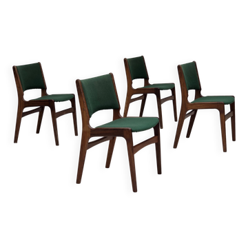 1960s, Danish design by Erik Buch, set of 4 dining chairs model 89.