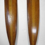 Pair of wooden oars