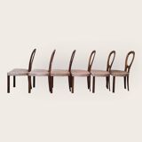 Zes Mid Century eettafel stoelen