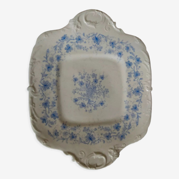 Plat carré en porcelaine