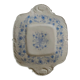 Plat carré en porcelaine