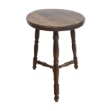 Tripod beech stool, feet turned with spacer