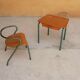 Desk and children's chair by Jacques Hitier for Mullca editions