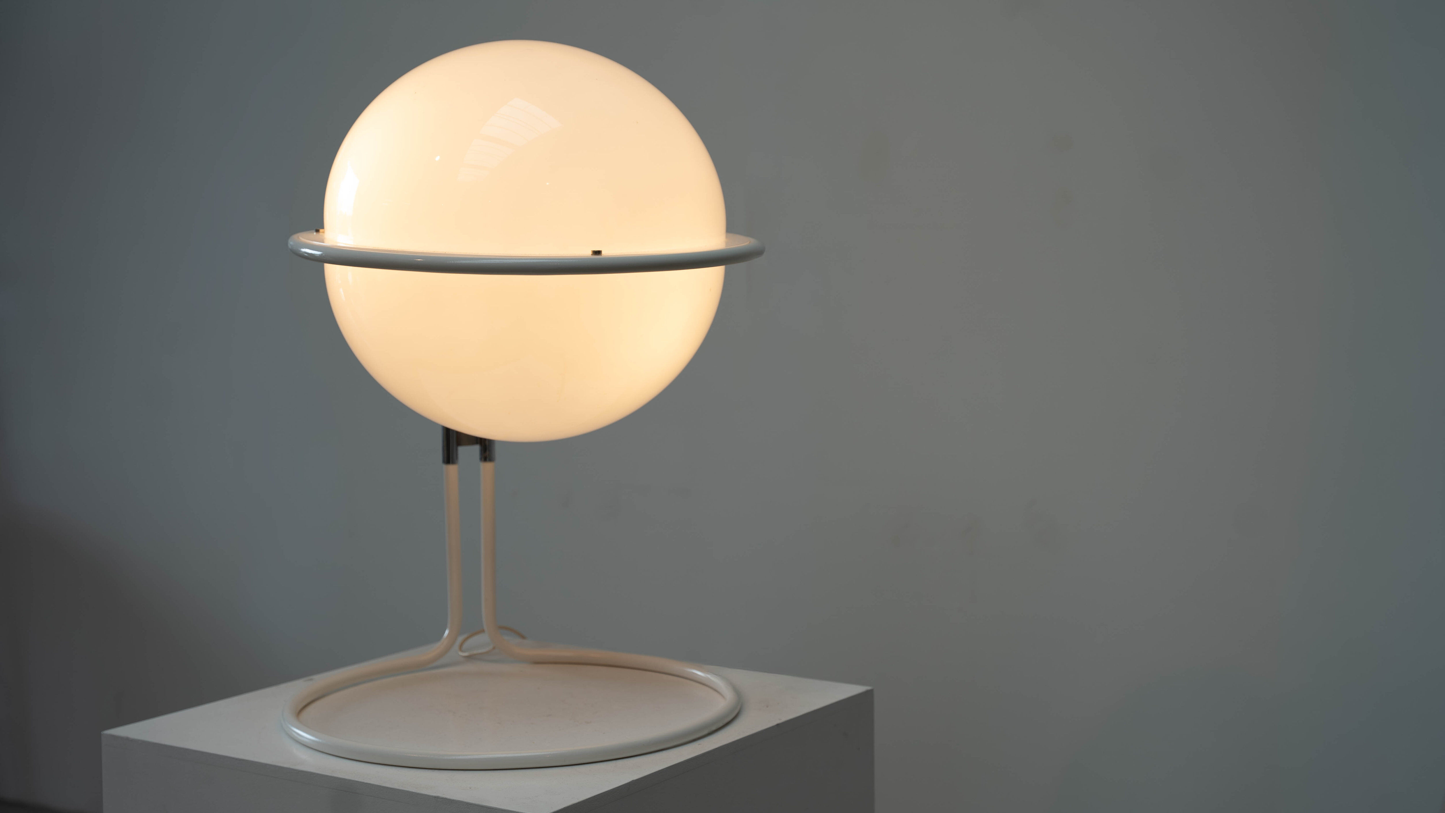 XL Italian globe floor lamp