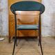Pair of vintage suede chairs with metal legs from Arper.