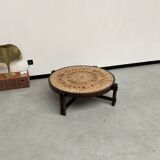 Coffee table "Les Herbiers" by Roger Capron