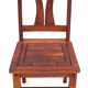 Set of 4 chairs in solid mahogany, vintage Art Nouveau, 1900