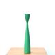 Scandinavian green vintage wooden candle holder