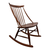 Rocking chair par Illum Wikkelsø pour Niels Eilersen