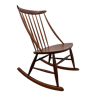 Mid-Century Rocking Chair by Illum Wikkelsø for Niels Eilersen