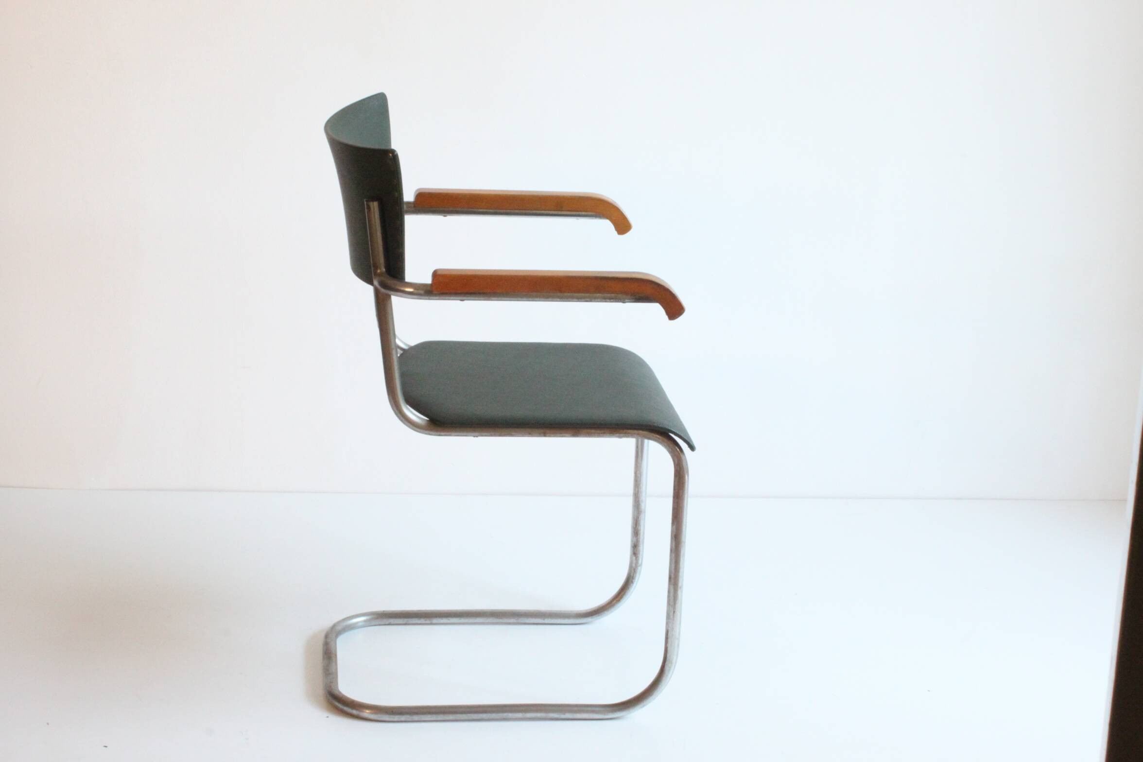 Art deco tubular Armchairs, 1930s set of two