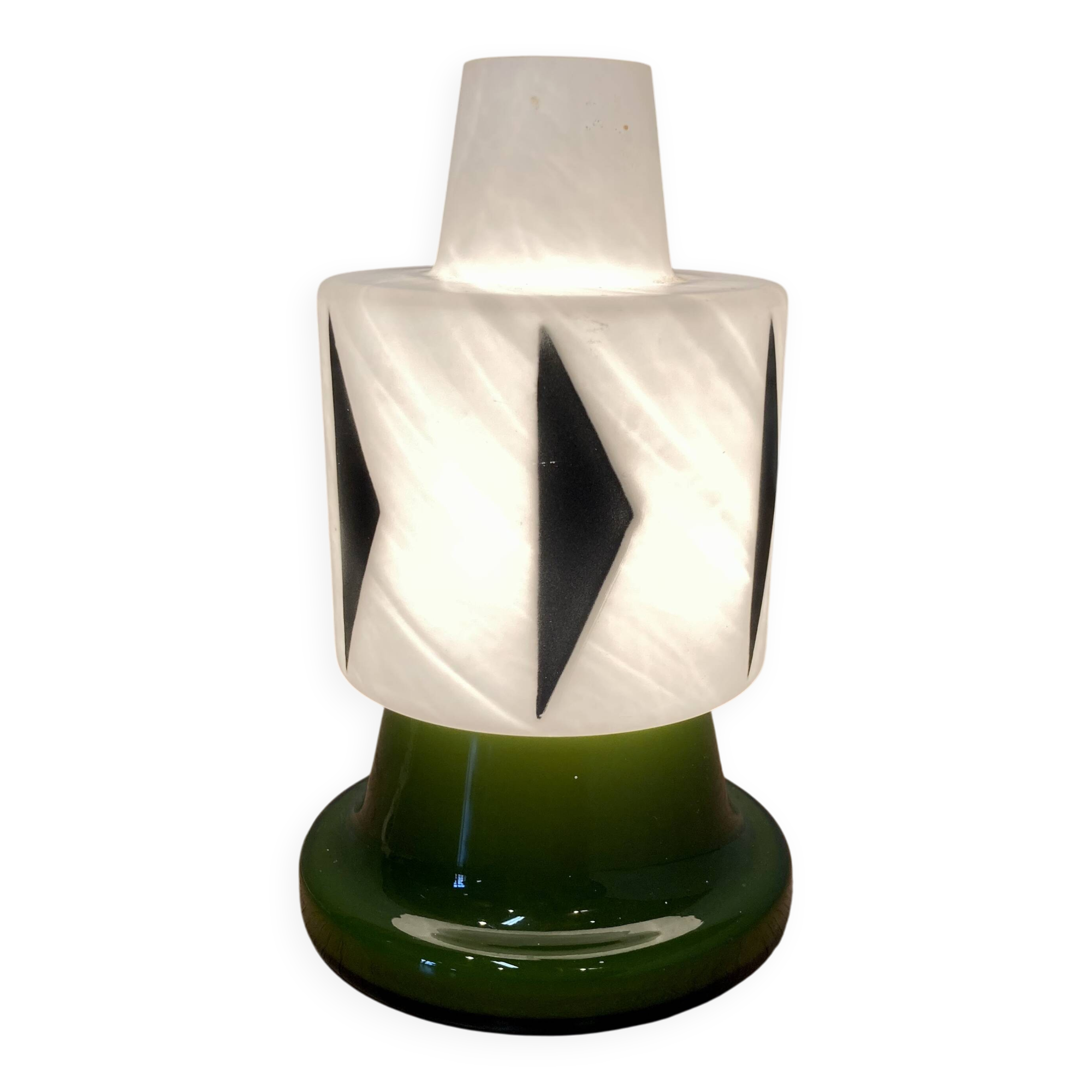 Opaline lamp "Scandinavian design 1950".