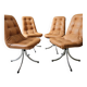 4 chaises pivotantes Gastone Rinaldi pour Rima