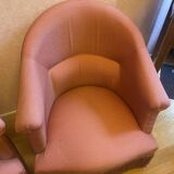 Pair of pink toad chairs