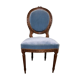 Chaise medaillon de style Louis XVI