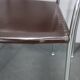 Ensemble de six fauteuils en cuir italien et chrome par Arper.